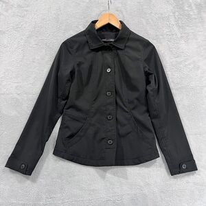 NAU Jacket‎ Women's XS Button Front Lightweight Black Long Sleeve